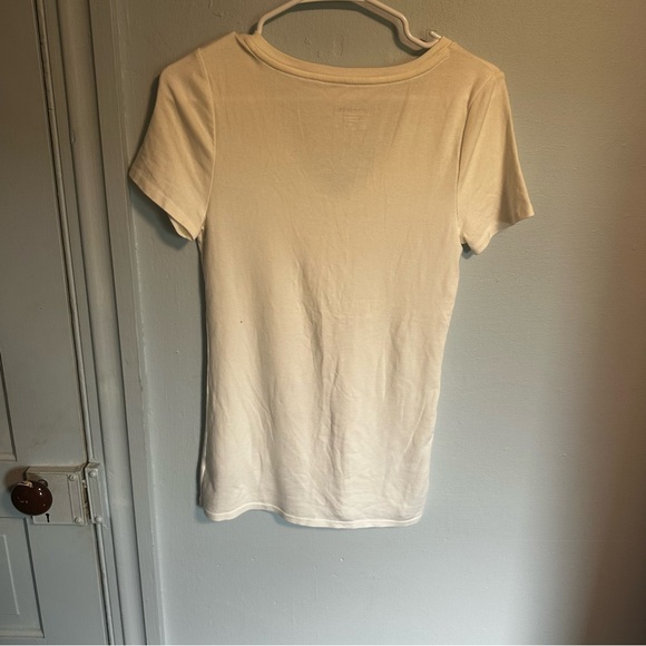 White v neck Merona Top - Picture 2 of 3